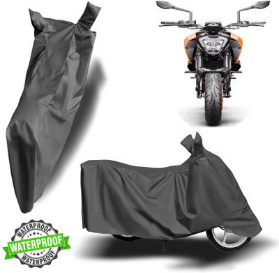 ROYAL AUTO MART Waterproof Two Wheeler Cover for KTM(200 Duke, Grey)