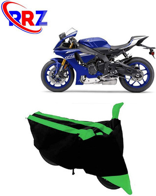 RRZ Waterproof Two Wheeler Cover for Yamaha(YZF-R1, Black, Green)
