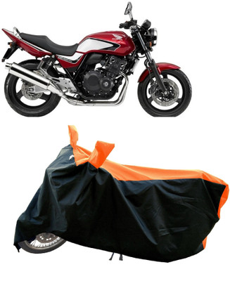 DeepShakshi AUTOMOTIVE Waterproof Two Wheeler Cover for Honda(CB 400, Orange)