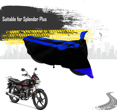 MISSION COLLECTION Two Wheeler Cover for Hero(Splendor Plus, Blue)