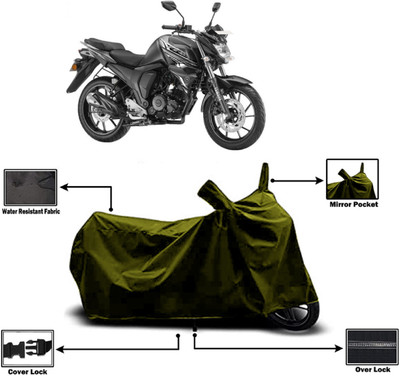 Amexride Two Wheeler Cover for Yamaha(FZ S FI (V 2.0) BS6, Green)