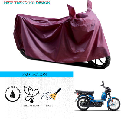 ANTHUB Waterproof Two Wheeler Cover for TVS(Heavy Duty, Maroon)