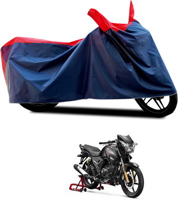 CODOKI Waterproof Two Wheeler Cover for TVS(Apache 150, Black, Red)
