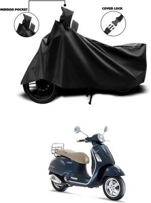 KEDIT Two Wheeler Cover for Vespa(GTS Super 300, Black)