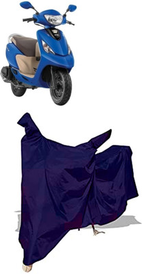 Amexride Two Wheeler Cover for TVS(Scooty Zest 110 BS6, Blue)