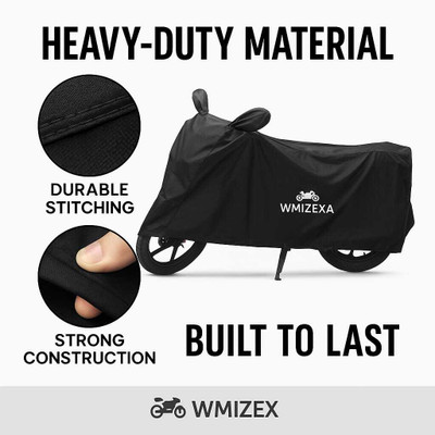 WMIZEXA Waterproof Two Wheeler Cover for Universal For Bike(FZ FI, Black)