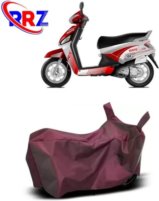 RRZ Waterproof Two Wheeler Cover for Mahindra(Gusto 125, Maroon)