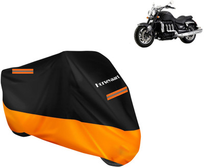 Horseyaart Waterproof Two Wheeler Cover for Triumph(Rocket III, Orange)