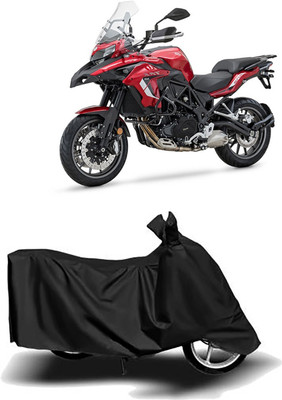 AutoRash Waterproof Two Wheeler Cover for Benelli(TRK 502, Black)