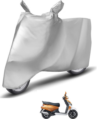 Caronix Waterproof Two Wheeler Cover for Mahindra(Gusto, Silver)