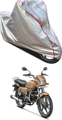 AutoGalaxy Waterproof Two Wheeler Cover for Hero(Splendor Plus, Silver)