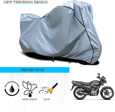 ANTHUB Waterproof Two Wheeler Cover for Hero(MotoCorp Super Splendor, Silver)