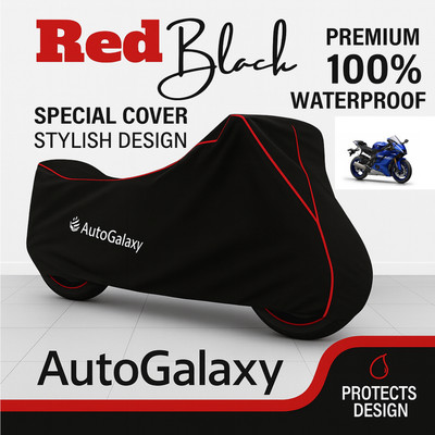 AutoGalaxy Waterproof Two Wheeler Cover for Yamaha(YZF R25, Black)