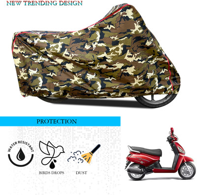 ANTHUB Waterproof Two Wheeler Cover for Mahindra(Gusto 125, Multicolor)
