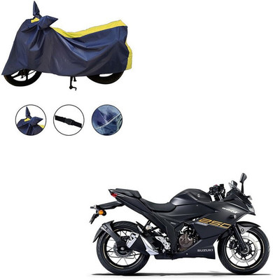 Furnish Flow Two Wheeler Cover for Suzuki(Gixxer SF 250, Yellow)