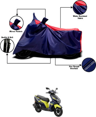 RAQTRO Two Wheeler Cover for Hero(NTORQ, Red, Blue)