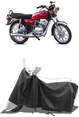 SUGASHRI Waterproof Two Wheeler Cover for Yamaha(RX 100, White, Black)