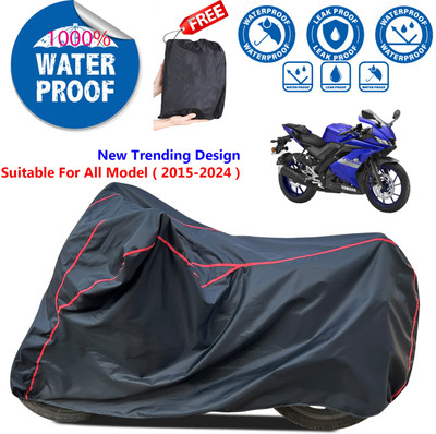 AutoGalaxy Waterproof Two Wheeler Cover for Yamaha(YZF R1 BS6, Black)