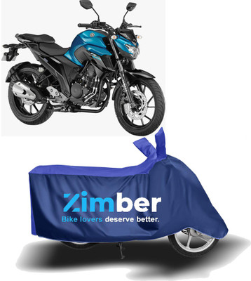THE REAL ARV Two Wheeler Cover for Yamaha(FZ25, Blue, Blue)