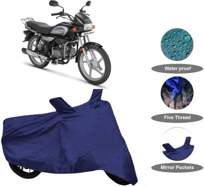 smwzxyu Waterproof Two Wheeler Cover for Hero(Splendor, Blue)