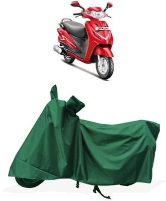 Tricway Two Wheeler Cover for Hero(Duet LX 110CC BS6, Green)