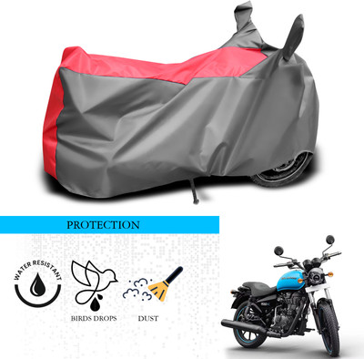 ANTHUB Waterproof Two Wheeler Cover for Royal Enfield(Thunderbird 500, Grey, Red)