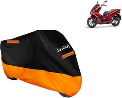 Juvdoxj Waterproof Two Wheeler Cover for Honda(PCX 125 BS6, Orange)