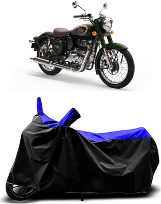 VESMEI Two Wheeler Cover for Royal Enfield(350 BS6, Blue)
