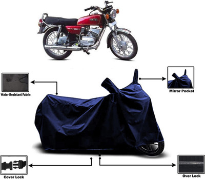 Amexride Two Wheeler Cover for Yamaha(RX 100, Blue)