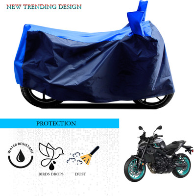 ANTHUB Waterproof Two Wheeler Cover for Yamaha(MT 09, Black, Blue)