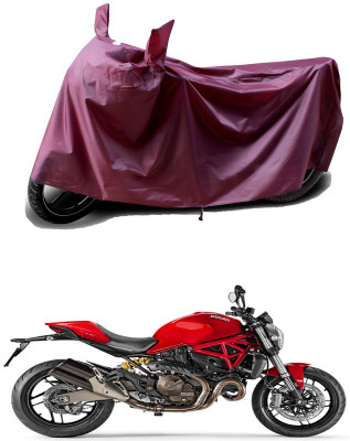 THE REAL ARV Waterproof Two Wheeler Cover for Ducati(Monster 821, Maroon)