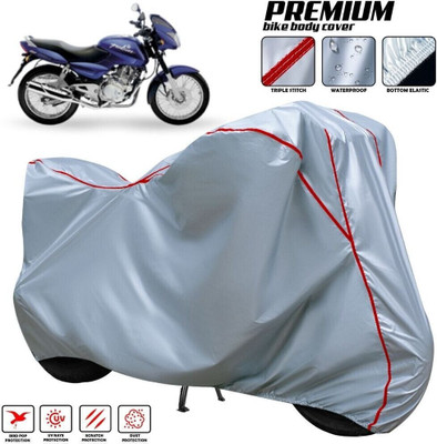 xodi Waterproof Two Wheeler Cover for Bajaj(Pulsar 180, Silver, Red, Multicolor)