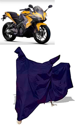 Amexride Two Wheeler Cover for Bajaj(Pulsar SS400, Blue)
