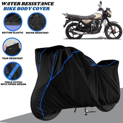 SRP PRODUCT Waterproof Two Wheeler Cover for Bajaj(CT110, Black, Blue)