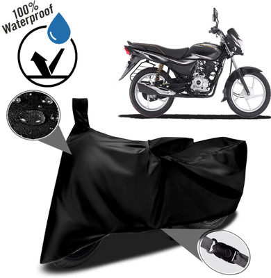 ROYAL AUTO MART Waterproof Two Wheeler Cover for Bajaj(Platina 110, Black)