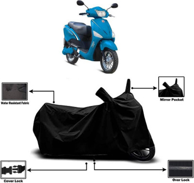 KEDIT Two Wheeler Cover for Hero(Electric Optima, Black)