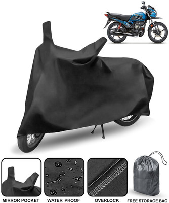 HMS Two Wheeler Cover for Hero(Passion Pro TR, Black)