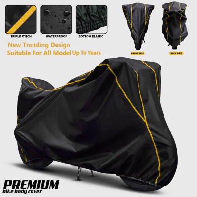 SMDP Waterproof Two Wheeler Cover for TVS(Star Sport, Black, Yellow)