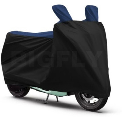 BigFly Waterproof Two Wheeler Cover for Bajaj(Pulsar NS125, Black, Blue)