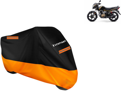 Horseyaart Waterproof Two Wheeler Cover for TVS(Victor New, Orange)