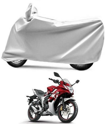 Genipap Two Wheeler Cover for Suzuki(Gixxer SF, Silver)