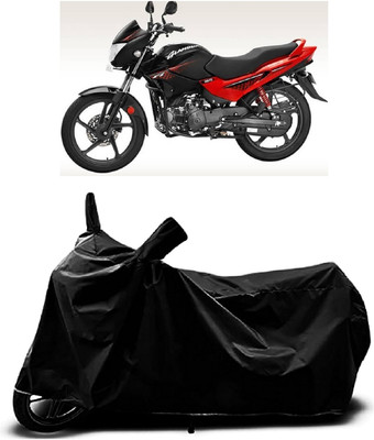 OliverX Waterproof Two Wheeler Cover for Hero(Glamour BS6, Black)