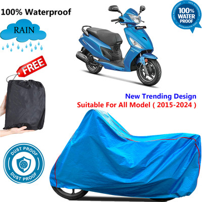OliverX Waterproof Two Wheeler Cover for Hero(Dash, Blue)
