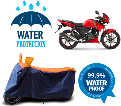 RTS COLLECTIONS Waterproof Two Wheeler Cover for TVS(Apache RTR 165 RP, Multicolor)