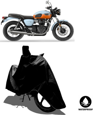 Amexride Waterproof Two Wheeler Cover for Triumph(Bonneville T100, Black)