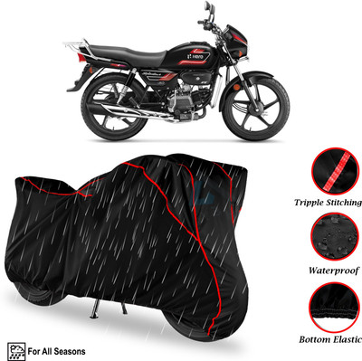 Y3H Waterproof Two Wheeler Cover for Hero(Splendor Plus, Black)