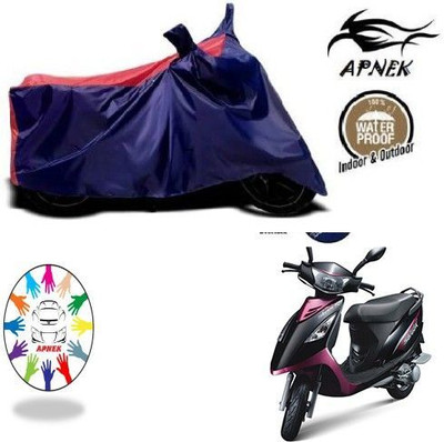 DeepShakshi AUTOMOTIVE Waterproof Two Wheeler Cover for TVS(Scooty Streak, Blue, Red)