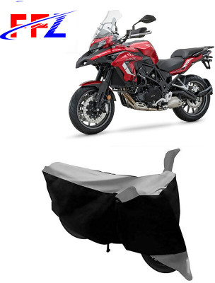 FFZ Waterproof Two Wheeler Cover for Benelli(TRK 502, Black, Grey)