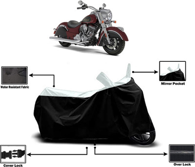 Amexride Two Wheeler Cover for Indian(Chief Classic, White)