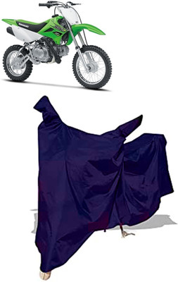 Amexride Two Wheeler Cover for Kawasaki(KLX 110, Blue)